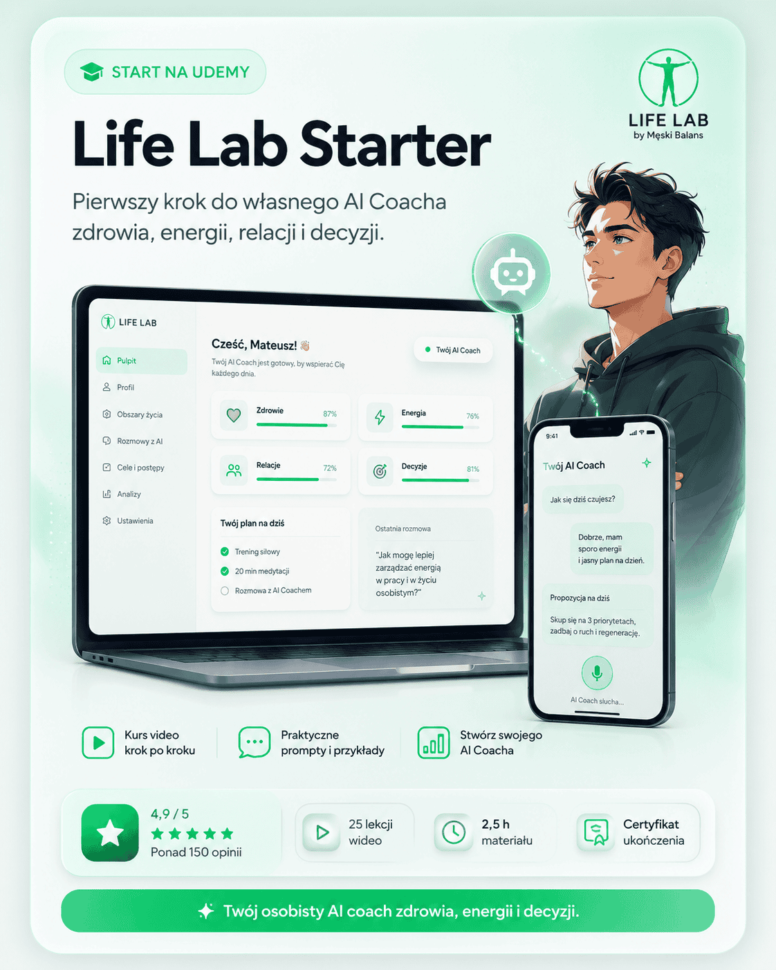 Zakres i moduły kursu Life Lab Starter